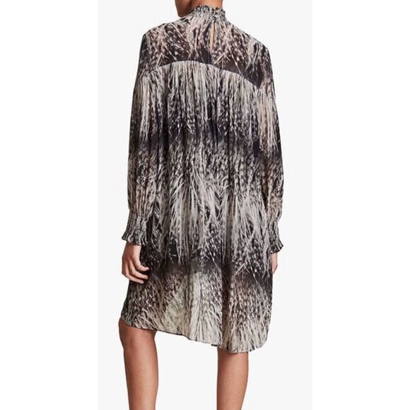 All Saints Pembury Graphic Print Dress NWT Size 2 - Picture 2 of 7